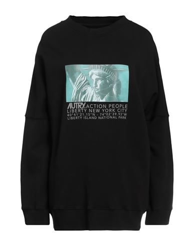 Autry Woman Sweatshirt Black Size Xl Cotton