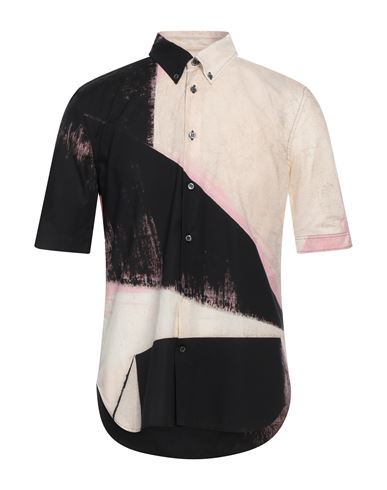 Alexander Mcqueen Man Shirt Black Size 16 Cotton