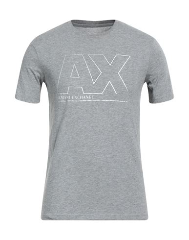 Armani Exchange Man T-shirt Grey Size Xxl Cotton