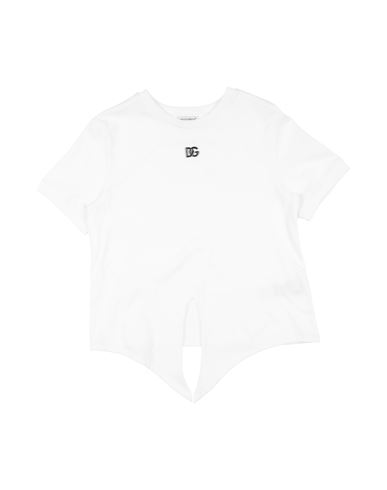 Shop Dolce & Gabbana Toddler Girl T-shirt White Size 6 Cotton, Zamak
