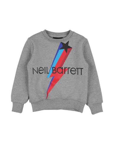 Neil Barrett Babies'  Toddler Boy Sweatshirt Light Grey Size 6 Cotton