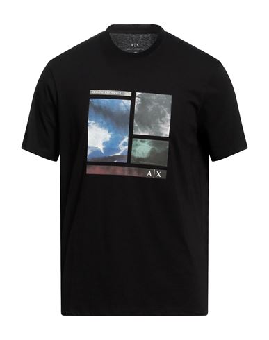 Armani Exchange Man T-shirt Black Size Xl Cotton