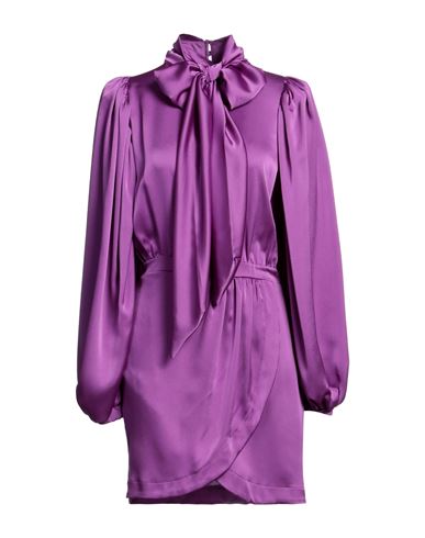 Kostumnº1 Genyal! Woman Mini Dress Mauve Size M Polyester, Elastane In Purple