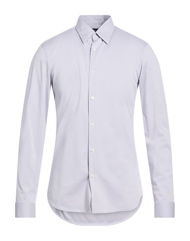 Theory Man Shirt Lilac Size M Cotton, Polyester In Purple