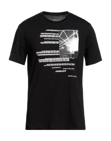 Armani Exchange Man T-shirt Black Size Xxl Cotton