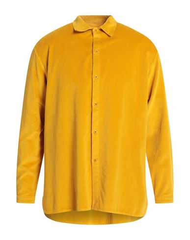 Labo.art Labo. Art Man Shirt Ocher Size 2 Cotton In Yellow