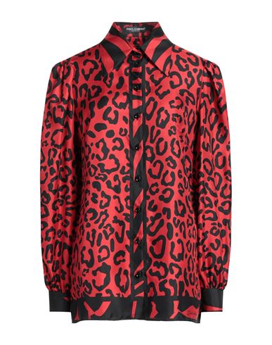 Dolce & Gabbana Woman Shirt Red Size 10 Silk