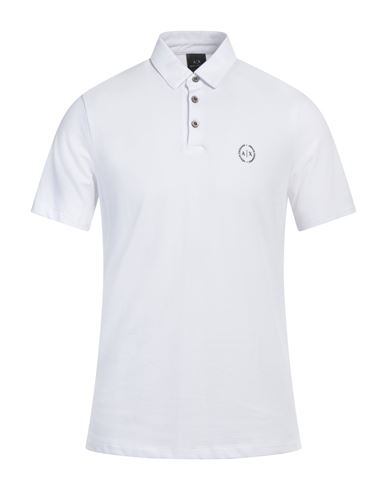 Armani Exchange Polo Shirts In White