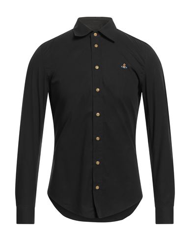 Shop Vivienne Westwood Man Shirt Black Size 44 Organic Cotton, Elastane