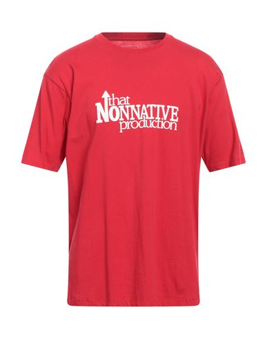 Nonnative Man T-shirt Red Size 4 Cotton