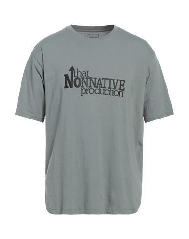 Nonnative Man T-shirt Pastel Blue Size 4 Cotton