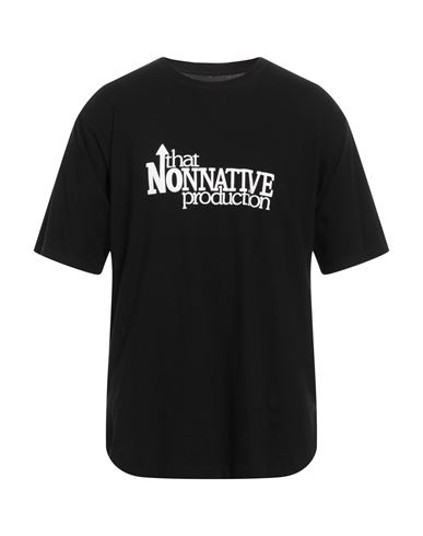 Nonnative Man T-shirt Black Size 4 Cotton