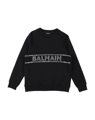 Shop Balmain Toddler Girl Sweatshirt Black Size 6 Cotton