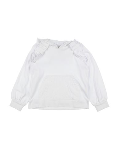 Simonetta Toddler Girl Sweatshirt White Size 4 Cotton In White