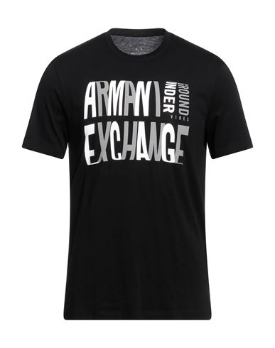 Armani Exchange Man T-shirt Black Size L Pima Cotton