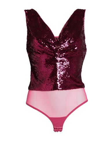 Elisabetta Franchi Woman Top Magenta Size 6 Polyamide, Elastane, Plastic