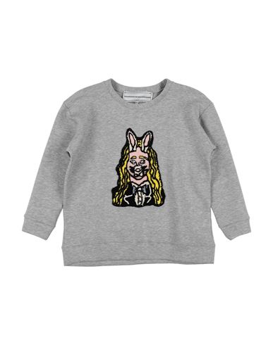Michaela Buerger Babies'  Toddler Girl Sweatshirt Light Grey Size 4 Cotton, Polyester, Merino Wool