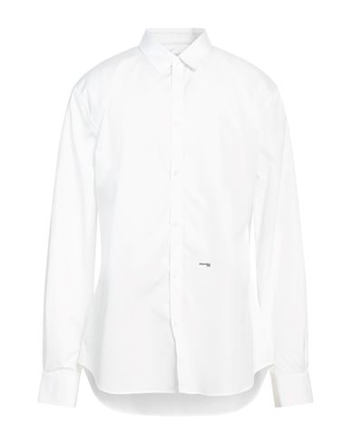 Dsquared2 Man Shirt White Size 46 Cotton In White