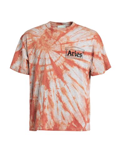 Aries Man T-shirt Light Grey Size M Cotton