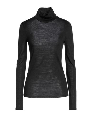 Patrizia Pepe Woman T-shirt Black Size 2 Acrylic, Virgin Wool