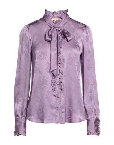 Aniye By Woman Shirt Light Purple Size 8 Acetate, Silk