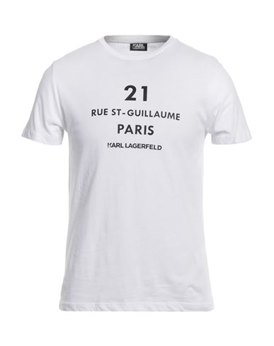 Karl Lagerfeld Man T-shirt White Size S Cotton
