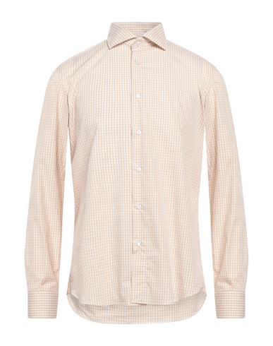 Barrow's Man Shirt Beige Size 16 ½ Cotton