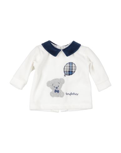 Byblos Babies'  Newborn Boy T-shirt White Size 0 Cotton, Nylon