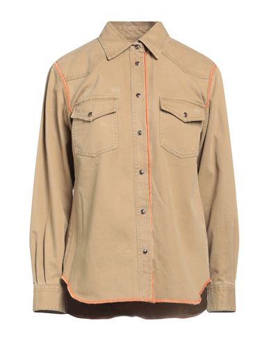 Nine In The Morning Woman Shirt Sand Size L Cotton In Brown