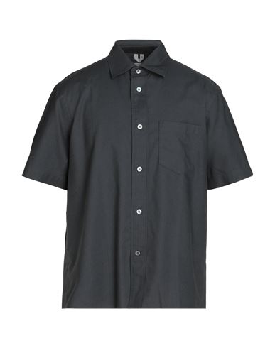 Arket Man Shirt Lead Size 44 Cotton In Grey