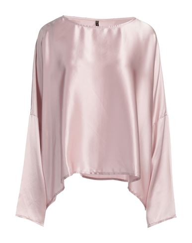 Manila Grace Woman Blouse Light Pink Size 8 Silk