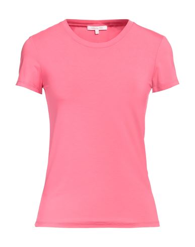 Shop Patrizia Pepe Woman T-shirt Fuchsia Size 1 Viscose, Elastane, Glass In Pink