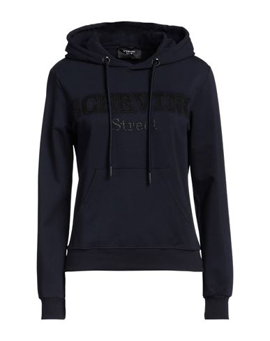 Shop Scervino Woman Sweatshirt Midnight Blue Size L Cotton, Elastane