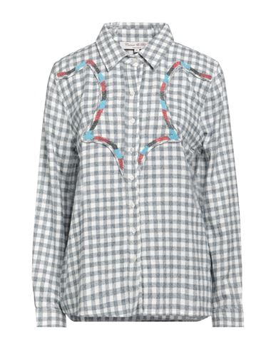 Connor & Blake Woman Shirt Navy Blue Size M Cotton