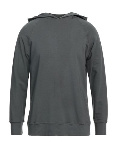 Donvich Man Sweatshirt Lead Size Xxl Cotton, Elastane In Grey