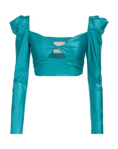 Aniye By Woman Top Turquoise Size 2 Polyamide, Elastane In Blue