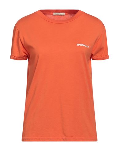 Ragdoll Woman T-shirt Orange Size M Cotton