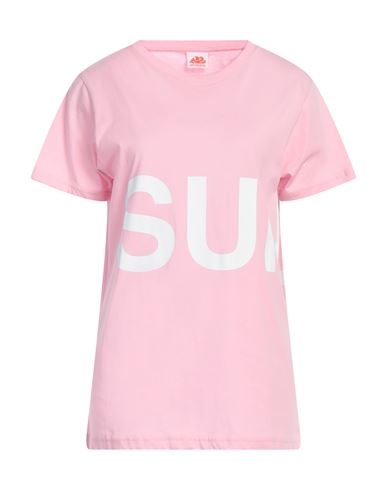 Shop Sundek Woman T-shirt Pink Size L Cotton