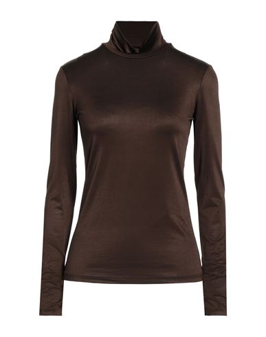 Caractere Caractère Woman T-shirt Cocoa Size Xl Acetate, Elastane In Brown