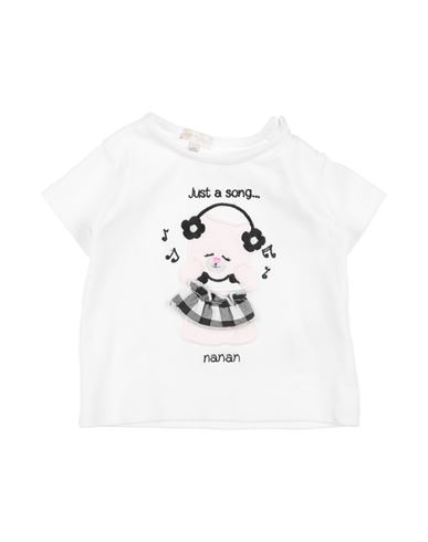 Nanán Babies'  Newborn Girl T-shirt White Size 3 Cotton