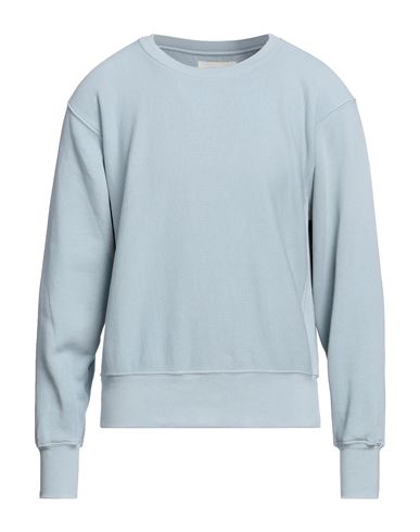 Shop Les Tien Man Sweatshirt Light Blue Size Xs Cotton