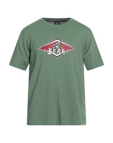 Shop Bear Man T-shirt Green Size Xxl Cotton