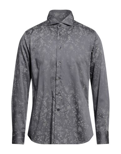 Caliban Man Shirt Lead Size 15 Cotton In Grey