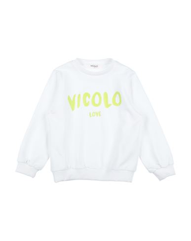 Vicolo Babies'  Toddler Girl Sweatshirt White Size 6 Cotton, Elastane