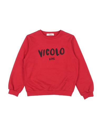 Vicolo Babies'  Toddler Girl Sweatshirt Red Size 6 Cotton, Elastane