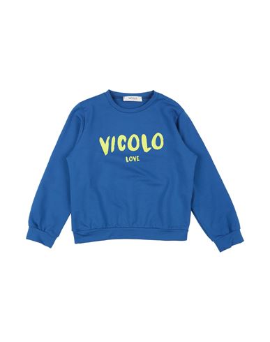 Vicolo Babies'  Toddler Girl Sweatshirt Blue Size 4 Cotton, Elastane