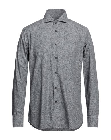 Caliban Man Shirt Lead Size 17 Cotton In Grey
