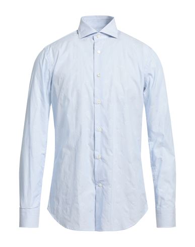 Shop Guglielminotti Man Shirt Light Blue Size 16 Cotton