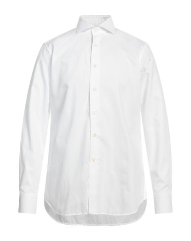 Shop Caliban Man Shirt White Size 17 Cotton