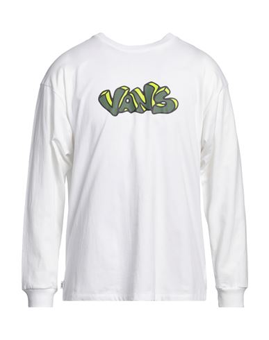 Vans Man T-shirt White Size L Cotton